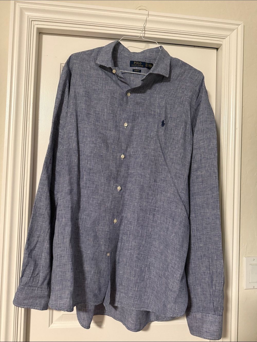 Polo by Ralph Lauren Light Blue Linen Button-Down Shirt
